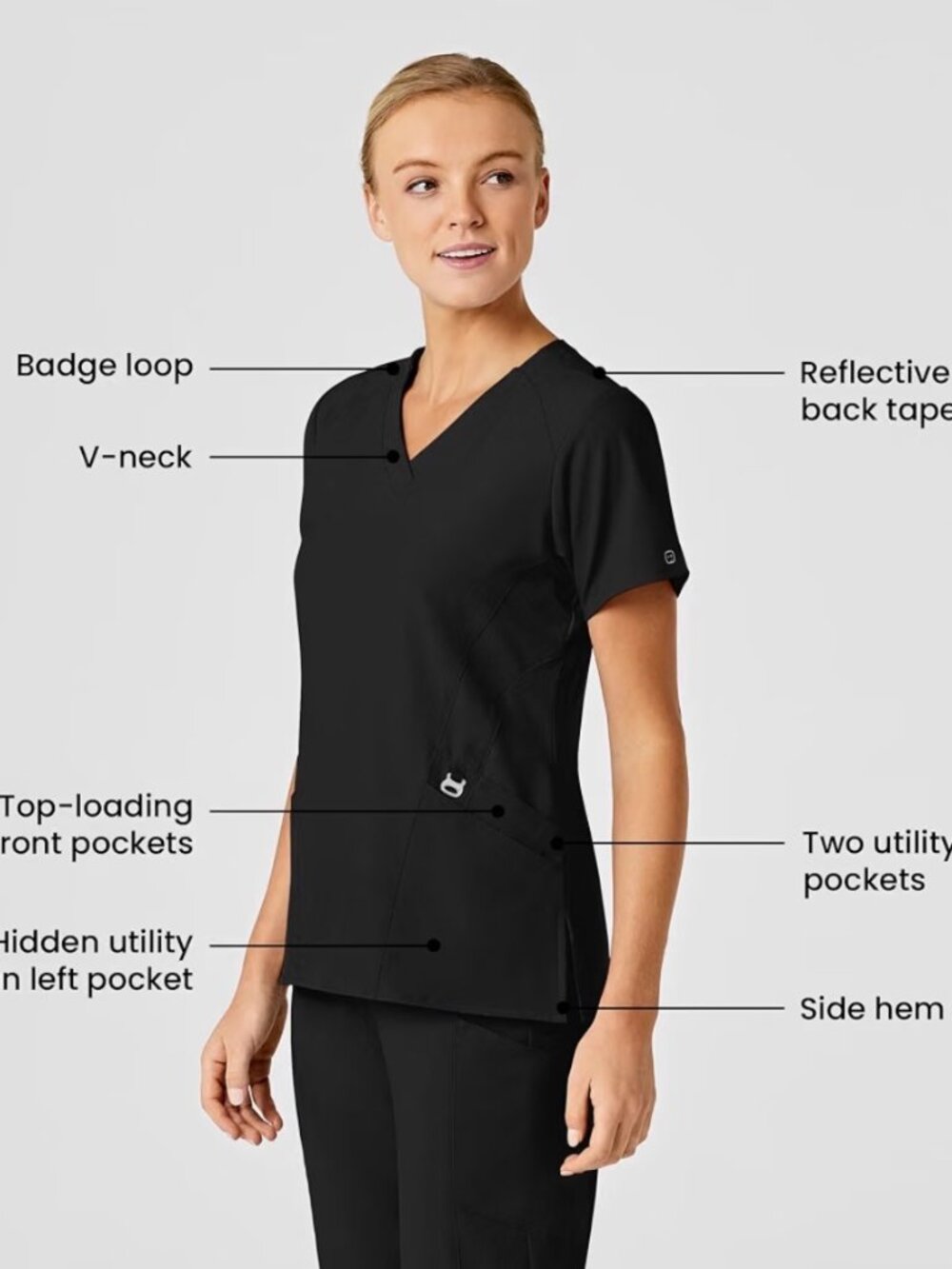 Maternity Scrubs (Maternity Scrub Pants and Non-Maternity Oversized Scrub Top)